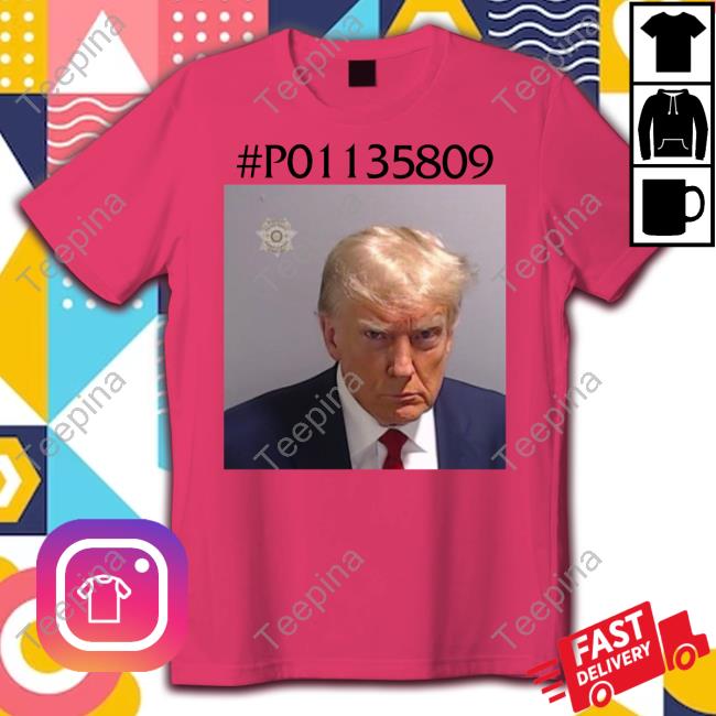 #P01135809 Trump Mugshot Hoodie Sweatshirt